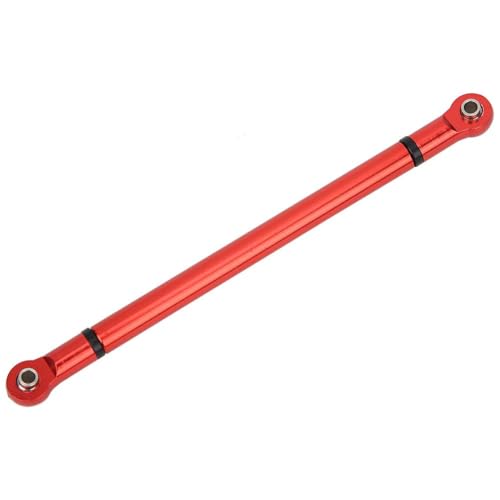 RC Link Rods, 8Pcs Aluminium Alloy Chassis 313mm Wheelbase Link Rod for Axial SCX10 1/10 Scale RC Crawler Car Upper & Lower Rod Link Linkage Wheelbase Upgrade Parts(Red) - color: Red