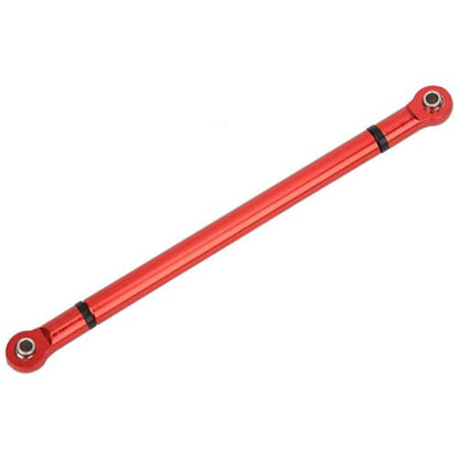 RC Link Rods, 8Pcs Aluminium Alloy Chassis 313mm Wheelbase Link Rod for Axial SCX10 1/10 Scale RC Crawler Car Upper & Lower Rod Link Linkage Wheelbase Upgrade Parts(Red) - color: Red