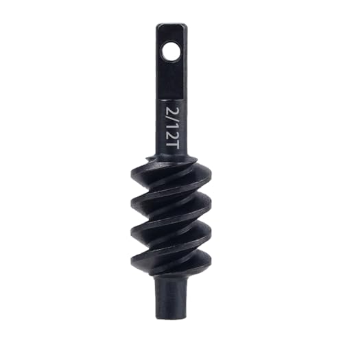 DJX 2/12T Axle Worm Gear Upgrades Part for 1/30 Axial SCX30 Jeep Wrangler JLU Bronco (12T) - size: 2/12T