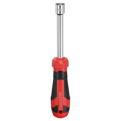HARFINGTON SAE Nut Driver 7/16" CR-V Non-Magnetic Tip Hollow Shafts Hex Socket Screwdriver with Anti-Slip Handle for Automobile Repair Bit Driver - size: 7/16"