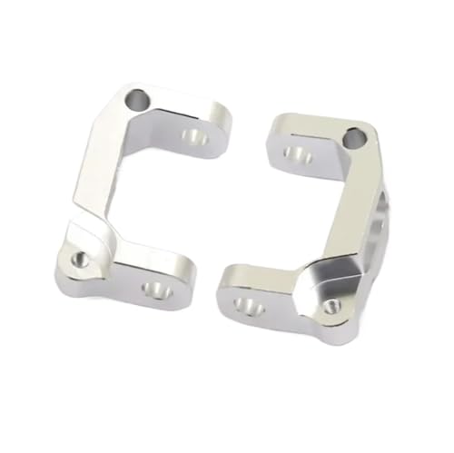 Front Lower Suspension Arm Hub Carrier Base C/Steering Cup/Metal Drive Shaft for 1/10 TAM-IYA CC01 TA02 TA03 4WD Buggy RC Car OP(Full Set Silver) - color: Full Set Silver