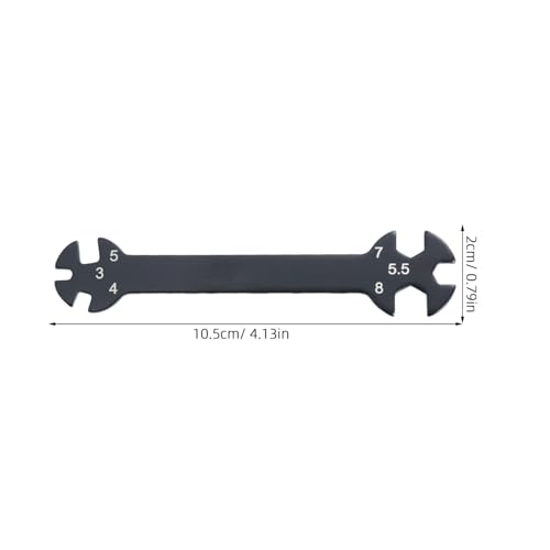 Hemobllo 6-in-1 RC Wrench Tool for Turnbuckles Adjustable Rod Wrench for RC Car Black Multifunctional Repair Tool Ergonomic Grip