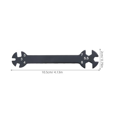 Hemobllo 6-in-1 RC Wrench Tool for Turnbuckles Adjustable Rod Wrench for RC Car Black Multifunctional Repair Tool Ergonomic Grip