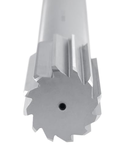 Accusize Industrial Tools 1-1/2'' H.S.S. M2 Straight Shank Straight Flute Chucking Reamer, Flute Length 3-1/2'', Oal 12-1/2'', Rh, 12 Flute, 5015-0340 | 1-1/2" HSS M2 Straight Shank Straight Flute Chucking Reamer, Flt Len 3-1/2", OAL 12-1/2", Right Hand C