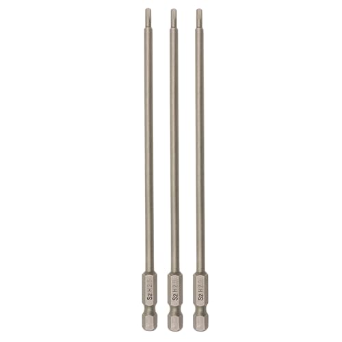 RC Hex Bit 6 Inch Power Bits 4mm for Screwgun/Power Drill(2.5MM X 3PCS) | High-speed Steel Precision Screwdriver Bits,Hex Head Allen Wrench Drill Bit Set,Magnetizable Tips,S2 alloy steel - size: 2.5MM X 3PCS