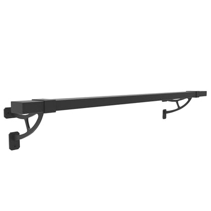 Foot Rail Kit–Wall Mounted Bar Railing Multiple Sizes (3 Feet) | Black Heavy Duty Metal Railing Hardware, Combined Installation and Sturdy Square Tube Design, for Restaurant, Bar,Office,Home - size: 3 Feet