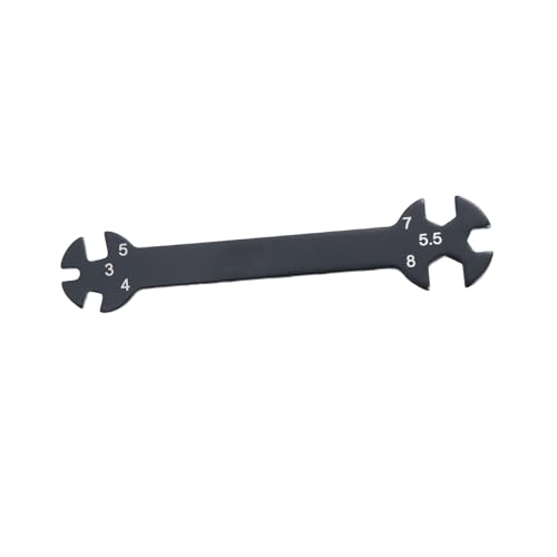 Hemobllo 6-in-1 RC Wrench Tool for Turnbuckles Adjustable Rod Wrench for RC Car Black Multifunctional Repair Tool Ergonomic Grip