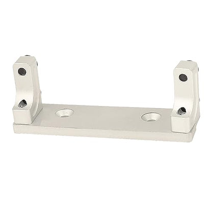 1/10 Metal Alloy Front Axle Servo Mount Holder Servo Fixed Bracket for AXI03004 Capra 1.9 RC Car Alloy Upgrade Parts (Silver) - color: Silver