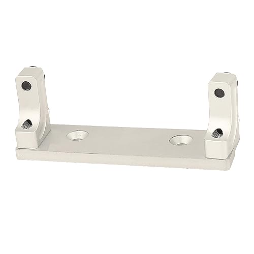1/10 Metal Alloy Front Axle Servo Mount Holder Servo Fixed Bracket for AXI03004 Capra 1.9 RC Car Alloy Upgrade Parts (Silver) - color: Silver