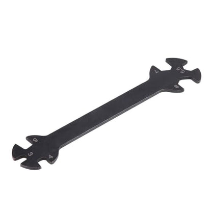 RC Car Multi Function Tool,10.2cm/4.02in Length Remote Control Model Toy Tool Metal Turnbuckle Nut Wrench for M3 M4 M5 M5.5 M7 M8 Nuts