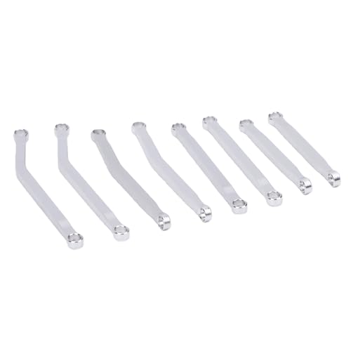 Keenso High Clearance Chassis Links Set, Aluminum Alloy RC Crawler Chassis Steering Links Set with Polished Finish, Linkage Kit for 1/10 RC Crawler Upgrade and Replacement