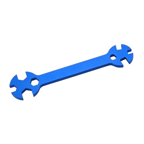Special Tool Wrench 3/4 / 5/5.5/7 / 8MM Remote Control Car Multifunction Tool Turnbuckle Wrench Suitable for Repair Work Remote Control Car Turnbuckle - color: Blue