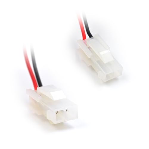 (2-Pack) 4.8V 1000mAh Ni-Cd Battery with 5557 Connector | Rechargeable battery packs for compatible RC toys, lighting equipment and electric appliances; includes USB charging cable.