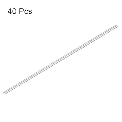 MECCANIXITY 40pcs 2mmx90mm Toys Shaft Round Rod Axles Drive Shaft for DIY RC Car Truck Boat Helicopter Model Part, Silver - size: 2mmx90mm