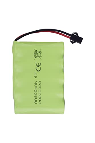 Accessories 2PCS 6.0V 800mAh Rechargeable RC Toy Battery SM2P Plug for Truck, Stunt Car, Excavator With USB Charging Cable