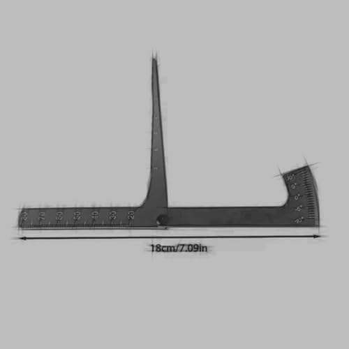 Rc Accessories for 1/8 1/10 RC Car Set for Up Tool Chassis Suspension Wheel Camber Ride Height Guage(Black) - color: Black