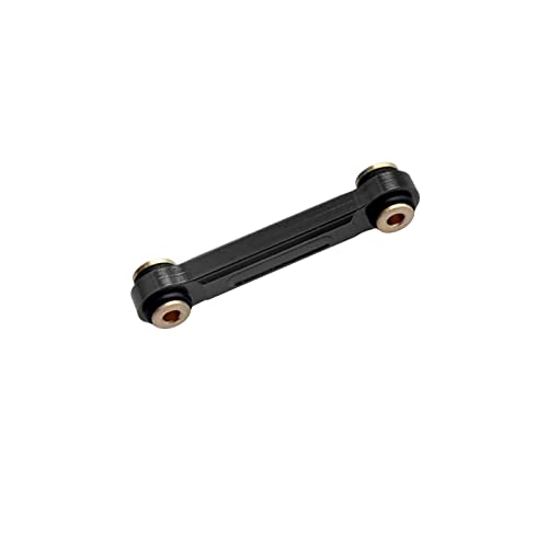 Hobbypark Aluminum Steering Rod Tie Links High-Tightening Linkage for Axial SCX24 Gladiator Bronco C10 JLU Deadbolt B17 1/24 RC Crawler (Black) - color: Black