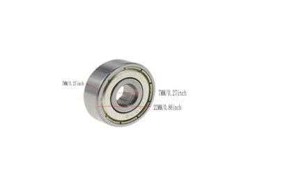 8-Pack 627-ZZ Double Rubber Sealed deep Groove Ball Bearings, 7MM x22MM x7MM, pre-Lubricated, Stable Performance, and Cost-Effective Ball Bearings - size: 627ZZ