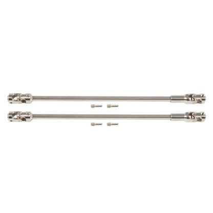 1/10 RC Crawler Stainless Steel Cut to Length Driveshaft 68-229mm Universal Drive Shaft for SCX10 III/Pro Capra TRX4 VS4-10 UTB18 LCG Chassis Cheater Rigs Upgrade Parts (Silver,2) - color: Silver