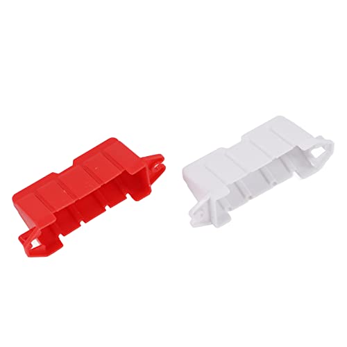 VBESTLIFE RC Drift Race Road Barriers, Durable Plastic DIY Racing Track Barriers for 1/10 1/14 1/18 Scale RC Cars 120PCS Red and White
