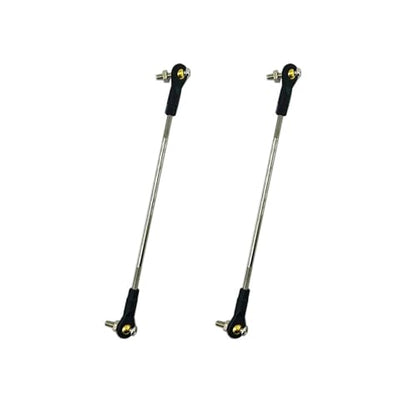 2PCS RC Toy Push Rod Adjustable Tie Rods Ball Head Joint Servo Linkage Link Rod for RC Airplane Helicopter Car Boat DIY Model Toy Parts (M3x100mm) - style: M3x100mm