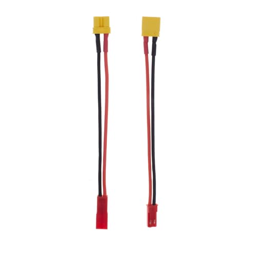 MEIVIFPV JST to XT30 Adapter XT30U JST Male Female Connector Plug with 20AWG 10CM Silicone Cable Wire for RC FPV Battery Charging