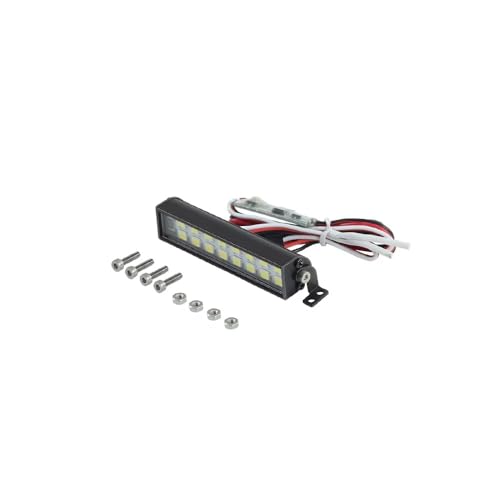 RC Light Bar 16 LED 2.05Inch Aluminum RC Lights RC Crawler Accessories for Axial SCX10 Traxxas TRX4 TRX4M Arrma Senton Redcat GEN7 1/10 1/18 Scale Rock Crawler Truck RC Car Roof Light Kit