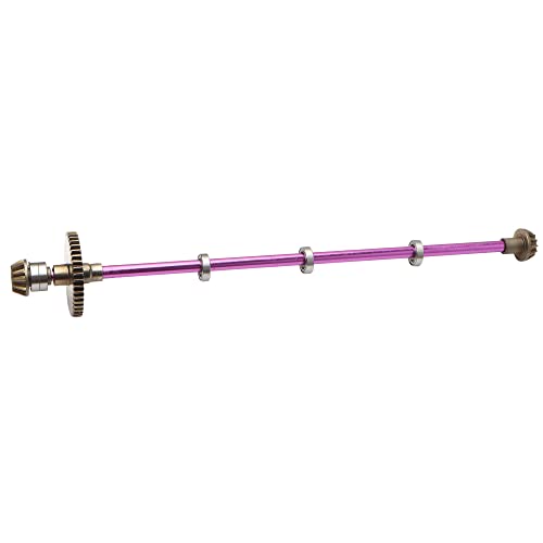 Metal Differential & Main Drive Shaft Upgraded Set Replacement Spare Parts Accessories Compatible with WLtoys 1/12 Scale 124016 124017 124018 124019 RC Car Upgrade Parts (Purple) - color: 1:12 Upgraded Set