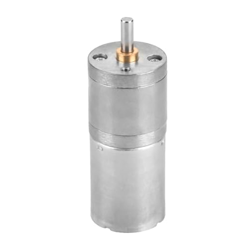 12V Mini DC Motor, 500RPM Micro Electric Gear Motor Metal Reversible High Torque Speed Reduction Shaft 25mm for PCB DIY RC Car Robot Model Drive Electric Drill Gear Box(500RPM) - size: 500RPM