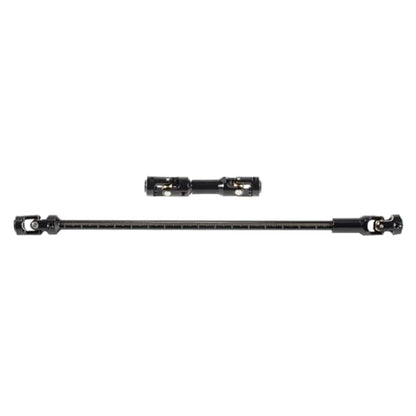 2pcs Steel Driveshaft 68-229mm Cut-to-Length for 1/10 SCX10 RC Crawler | Upgrade your 1/10 crawler with durable universal joint shafts.Severable design fits LCG rigs Capra Chassis.Easy DIY install. - color: 2pcs Black