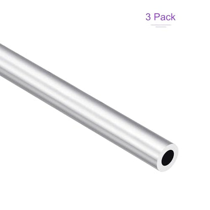 DMiotech 3Pack (13mm OD x 7mm ID) 6063 Aluminum Round Tube 300mm Length Industry Metal Tubing for Machinery Frame Construction DIY Projects - size: 13mm x 7mm x 300mm