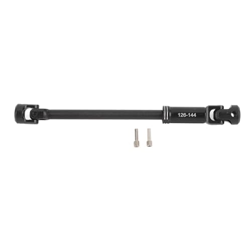Drfeify RC Drive Shaft, Metal RC Car Crawler Drive Shaft with Screws for SCX10 1/10 Cars (126-144MM - size: 126-144MM