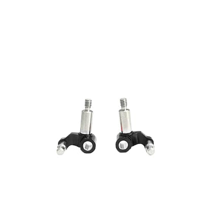 Nexx Racing Steering Knuckle Set for MR04-EVO2 - Remote Control Car, RC Cars 1/28 Scale Kyosho MR-04 EVO2 Chassis Set Upgrade Parts (HELIDIRECT) (Black)