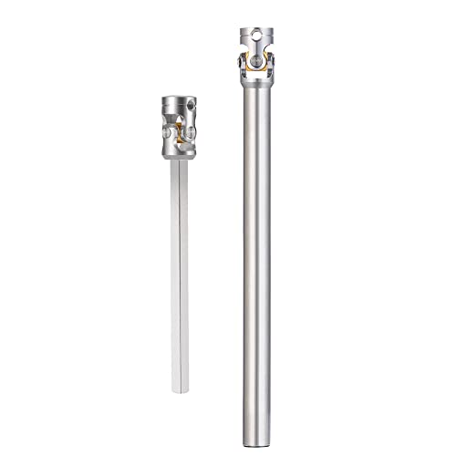 RC-Hub 1Pcs RC Driveshafts Metal Drive Shaft 45-50/47-57/55-67/60-80mm for 1:14 Tamiya Trailer Tractor Truck RC Crawler Car (140-180mm) - size: 140-180mm