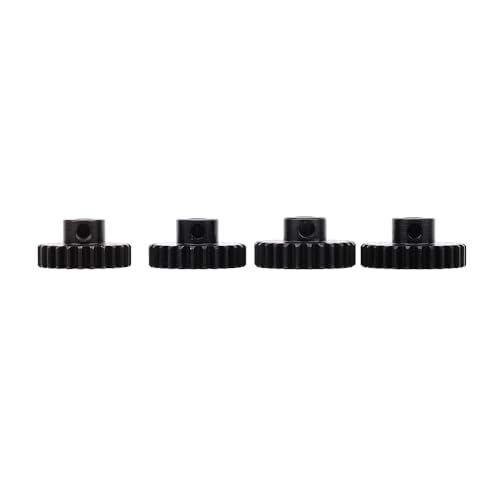 4PCS M1 5mm Shaft Hole 24T 25T 26T 27T Steel Pinion Motor Gear Compatible with 1/8 RC Car Brushed Brushless Motor