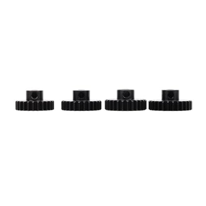 4PCS M1 5mm Shaft Hole 24T 25T 26T 27T Steel Pinion Motor Gear Compatible with 1/8 RC Car Brushed Brushless Motor