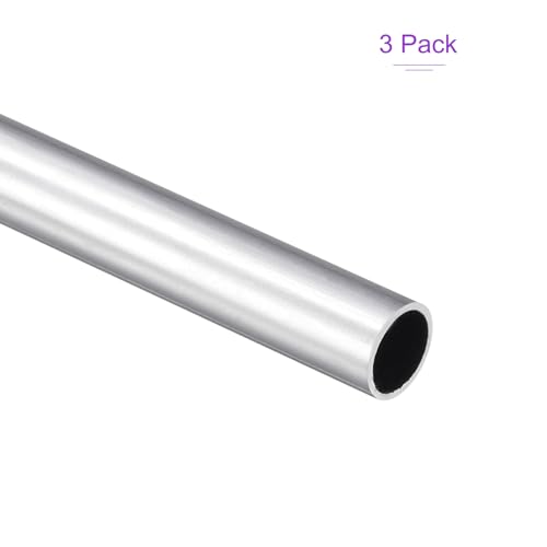 DMiotech 3Pack (11mm OD x 9mm ID) 6063 Aluminum Round Tube 300mm Length Industry Metal Tubing for Machinery Frame Construction DIY Projects - size: 11mm x 9mm x 300mm