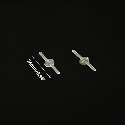 10PCS RC Airplane Plastic Needle Hinge Pin Hinge for RC Plane Helicopter Aircraft DIY Model Plane Fix Wing Parts Foam Model Plane Replacement (2x24mm) - style: 2x24mm