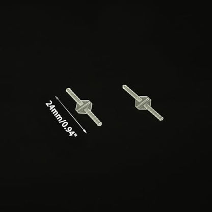 10PCS RC Airplane Plastic Needle Hinge Pin Hinge for RC Plane Helicopter Aircraft DIY Model Plane Fix Wing Parts Foam Model Plane Replacement (2x24mm) - style: 2x24mm