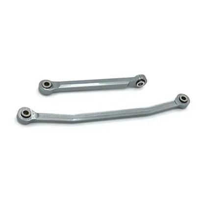Compatible with FMS for FCX24 1/24 Rc Model Crawler Car Truck for Buggy Metal Steering Rods Steering Linkage Tie Link Upgrade Parts Kit Linkage - color: Gray