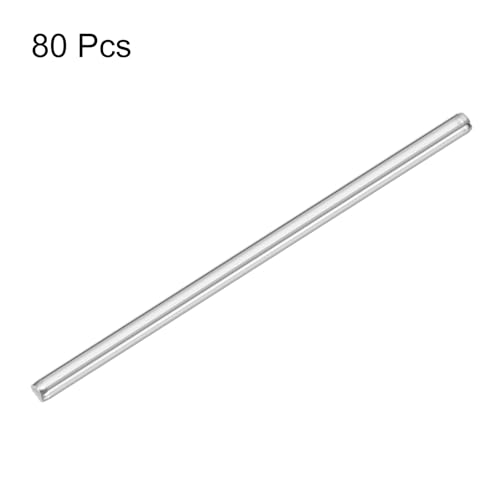 MECCANIXITY 80pcs 2mmx45mm Toys Shaft Round Rod Axles Drive Shaft for DIY RC Car Truck Boat Helicopter Model Part, Silver - size: 2mmx45mm