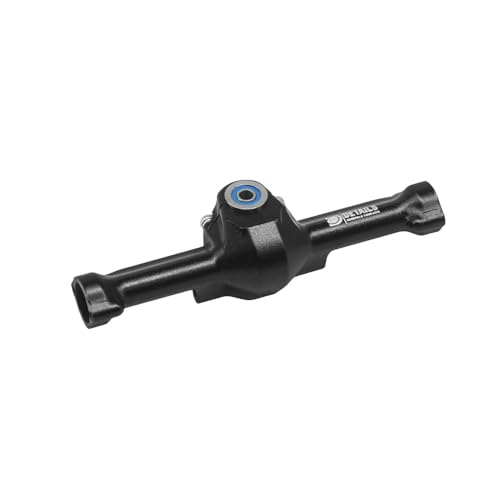 Hobby Details Aluminum Rear Axle Gear Box Skid Link Wheel Upgrade Set for 1/30 Axial SCX30 Jeep Wrangler RC Cars, Black and Gold (Rear Axle) - color: Rear Axle