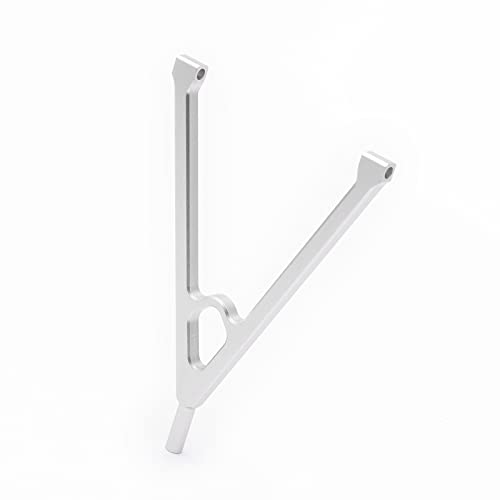 Aluminum Silver Front Chassis Linkage Y-Link Tree for 1/10 AXIAL SCX10 Rock Crawler Wrangler