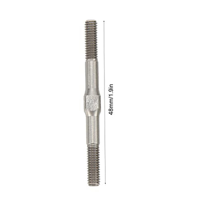 2Pcs RC Steel Turnbuckle M4 48mm RC Turnbuckle Link for ARRMA Granite for Big Rock for Typhoon for Senton 3S Brushless Brushed Series 1/10 RC Cars