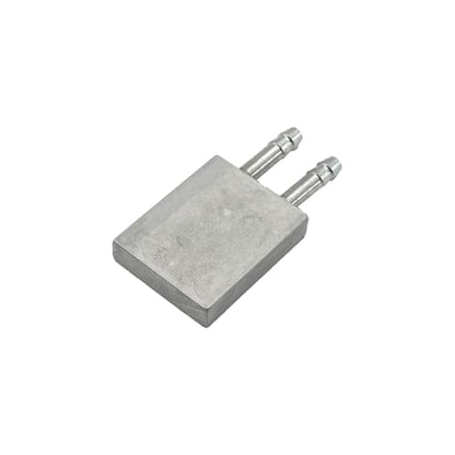 1PC RC Boat Aluminum Alloy Water Cooling Block Sheet Electric Speed Controller Radiator for RC Brushless Electric Boat DIY Model Ship Electric Speed Controller Water Cooling Parts (32x25mm Silver) - style: 32x25mm Silver