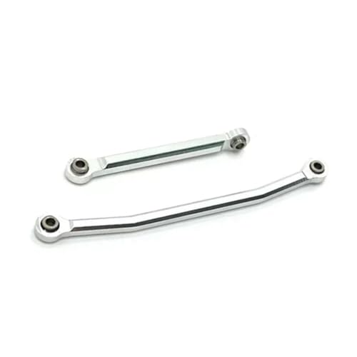 Compatible with FMS for FCX24 1/24 Rc Model Crawler Car Truck for Buggy Metal Steering Rods Steering Linkage Tie Link Upgrade Parts Kit Linkage - color: Silver