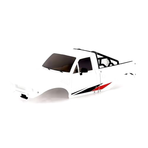 RC Spare Part Compatible with TRX4M for Defender for Bronco for Pickup Hard Body Shell with Bed Rack 1/18 RC Crawler Car Upgrade Parts(White) - size: White