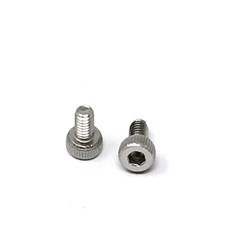 iexcell 100 Pcs M2 x 4mm Thread Pitch 0.4 mm Stainless Steel 304 Hex Socket Head Cap Screws Bolts Kit - size: M2 x 4mm
