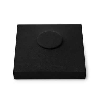 Oirlv Black Microfiber Jewelry Display Tray | Black Microfiber Finish, 5.51"X5.51"X0.79", Great for Photography and Organization, Won'T Scratch Jewelry - style: P13716