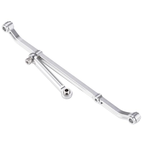 MOHERO Aluminum Steering Link Arm Tie Rod for Axial SCX10 Upgrade - color: Silver